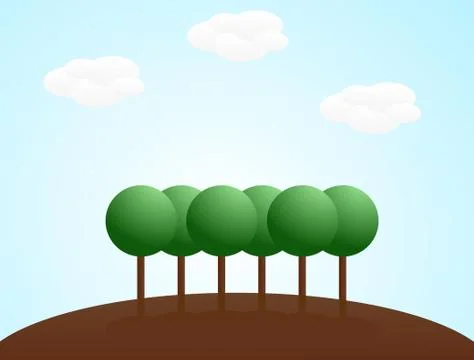 Landscape background Illustrazione stock