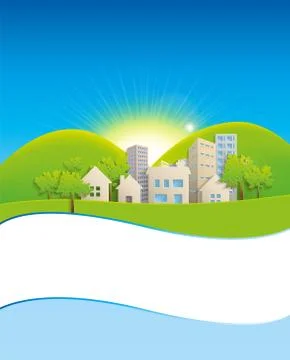 Landscape background Stock Illustration