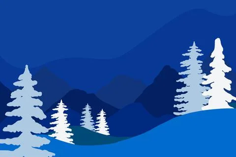 Landscape Background Vector Stock Illustration