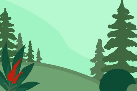 Landscape Background Vector Stock Illustration