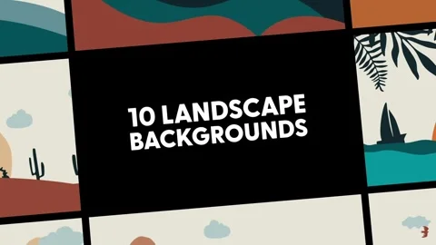 Landscape Backgrounds After Effects stock
