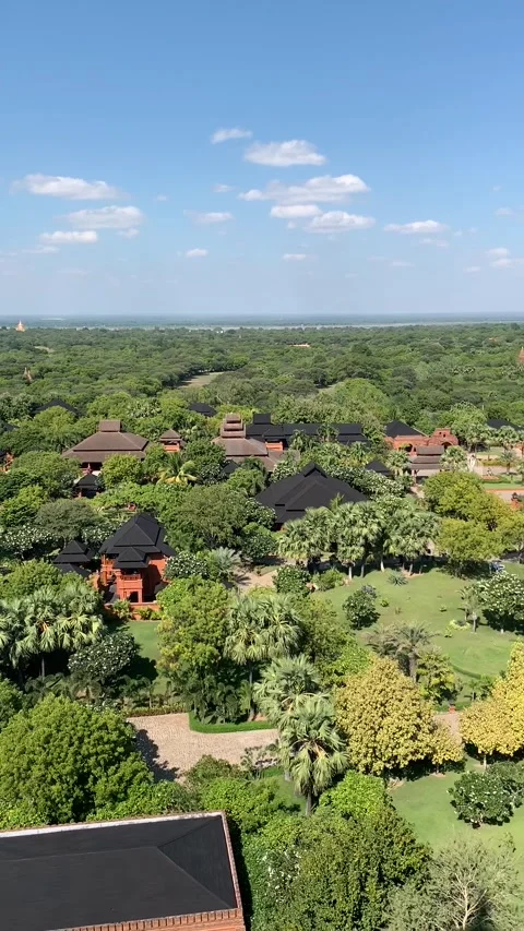 Landscape in Bagan Vídeos de archivo 343736163
