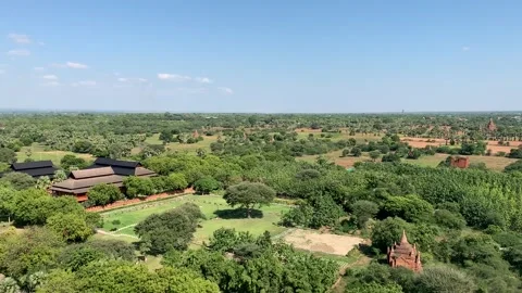 Landscape in Bagan Vídeo Stock 343736166