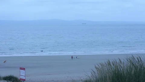 Landscape of a Beach Stock-Footage 92786417