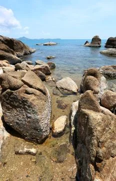 Landscape on the beach Stock Photos