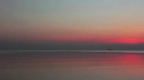 Landscape of beach sunset Stockbeeldmateriaal 62798493