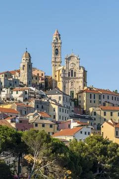 Landscape of the beautiful Cervo Stock Photos