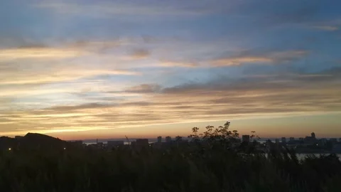 Landscape with a beautiful sunset Vidéo 137835597