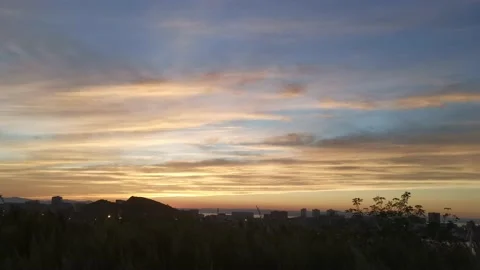 Landscape with a beautiful sunset Video stock 137835883