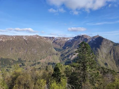 Landscape in Bergens fjellstrekninger, Norway Stock Photos