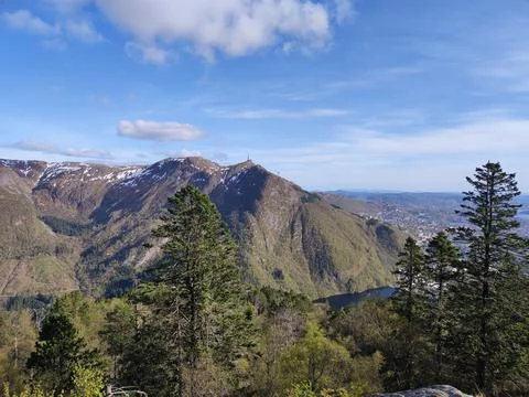 Landscape in Bergens fjellstrekninger, Norway Stock Photos