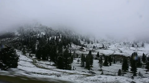Landscape of beside road between go to top of mountain Video stock 80304221