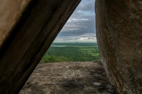 Landscape between Rocks Stock Photos