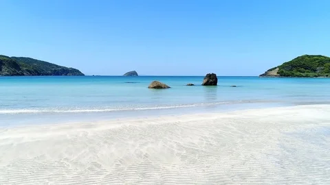 Landscape of the blue beach Stock-Footage 80517233