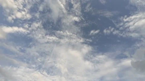 Landscape blue cloud move in sunny day Stock Footage 155691648