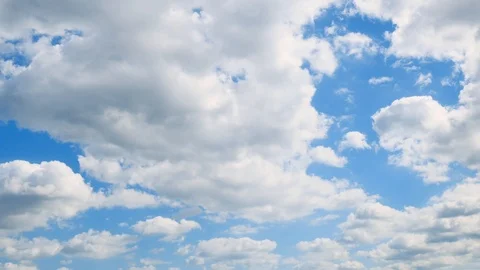 Landscape of the blue sky Stock Footage 93261797