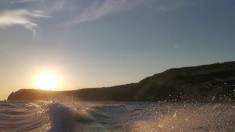 Landscape from a boat in fast motion. Stock Footage 152277104
