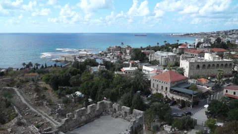 Landscape of Byblos in Lebanon 스톡 동영상 296443336