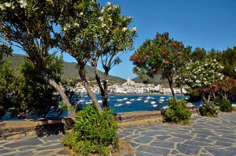 Landscape of Cadaqués in Spain Stock Photos