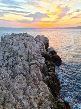 Landscape in the Cap de Nice, South of France 스톡 사진