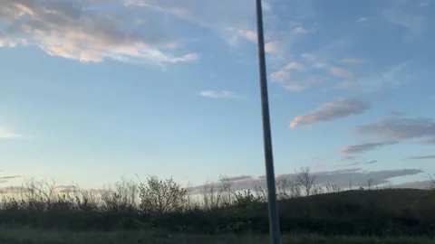 Landscape from a car window in motion 库存影片 154437340