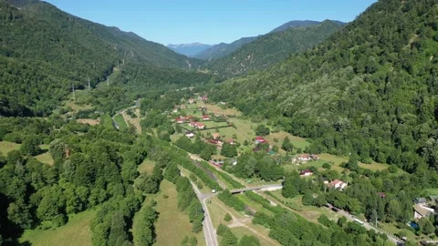 The landscape of the Carpathian Mountains Stock Footage 163525586