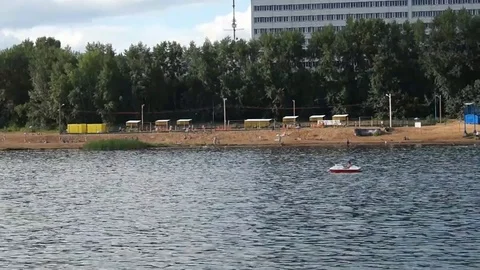 Landscape of the city beach Stock Footage 79790026