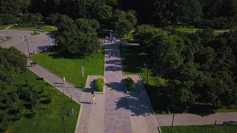 Landscape city park Vídeo Stock 83506679