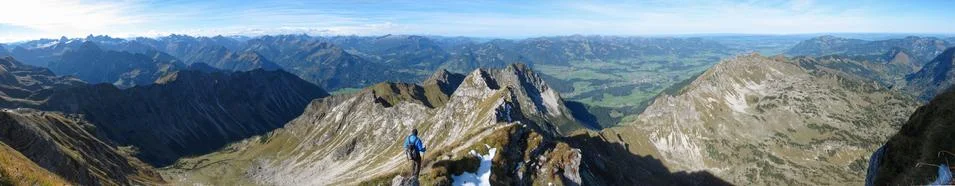 Landscape close to oberstdorf Stock Photos