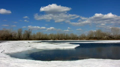 Landscape with cloud 2 Stock Footage 699340