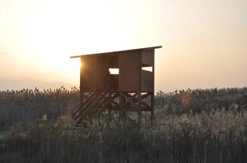 Landscape of cloud sky with sunset Foto stock