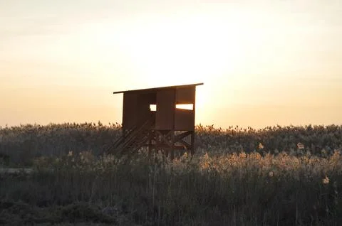 Landscape of cloud sky with sunset Stock Photos