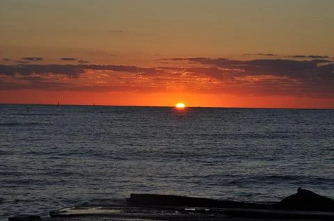 Landscape of cloud sky with sunset 스톡 사진