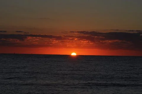 Landscape of cloud sky with sunset Stock Photos