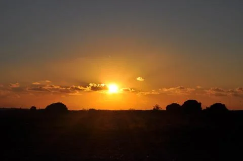 Landscape of cloud sky with sunset 스톡 사진