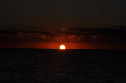 Landscape of cloud sky with sunset Stock Photos