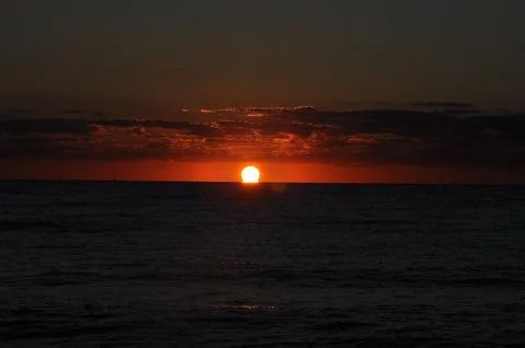 Landscape of cloud sky with sunset 스톡 사진