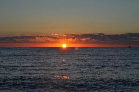 Landscape of cloud sky with sunset 스톡 사진