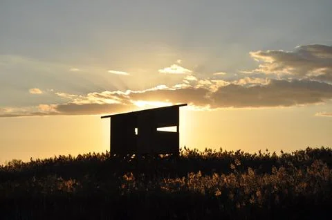 Landscape of cloud sky with sunset 스톡 사진