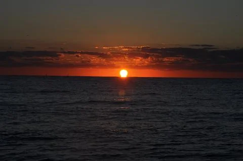 Landscape of cloud sky with sunset Foto stock