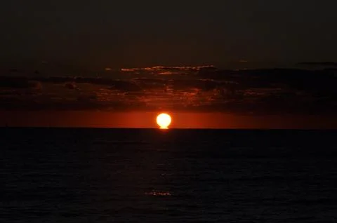 Landscape of cloud sky with sunset Stock-Fotos