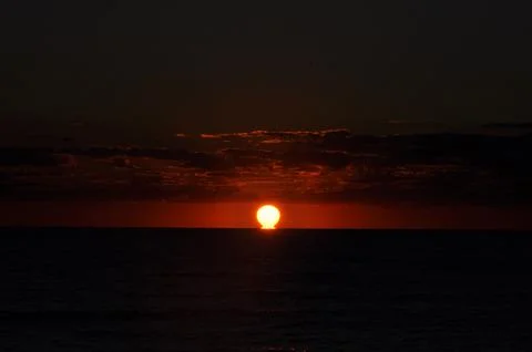 Landscape of cloud sky with sunset Stock Photos