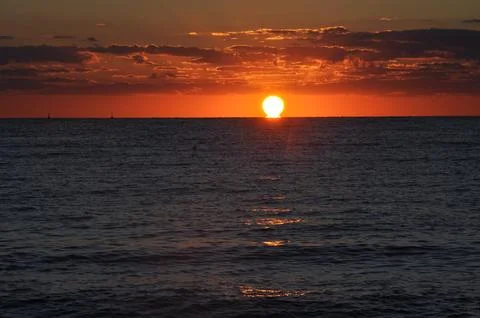 Landscape of cloud sky with sunset 스톡 사진