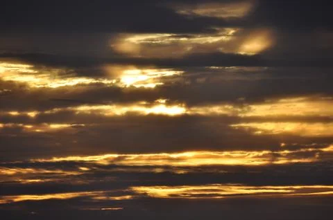 Landscape of cloud sky with sunset Stock-Fotos