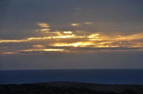 Landscape of cloud sky with sunset Stock-Fotos