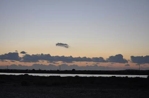 Landscape of cloud sky with sunset Photos