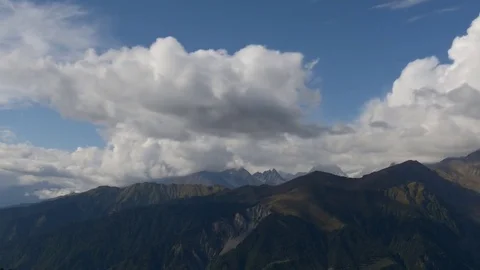 Landscape with clouds and mountains Video stock 82385455
