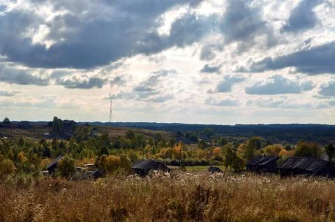 Landscape with clouds and sky Stock Photos