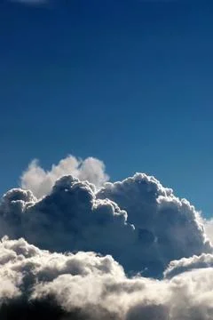 Landscape of clouds in the blue sky Stock Photos