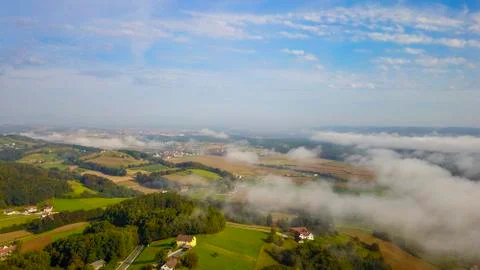 Landscape with clouds Stock Photos